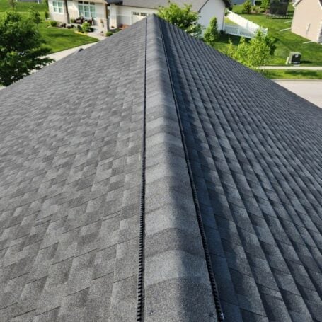 We absolutely ❤️ this new roof replacement! Product_ GAF Timberline HDZ Shingles in the shade Charcoal